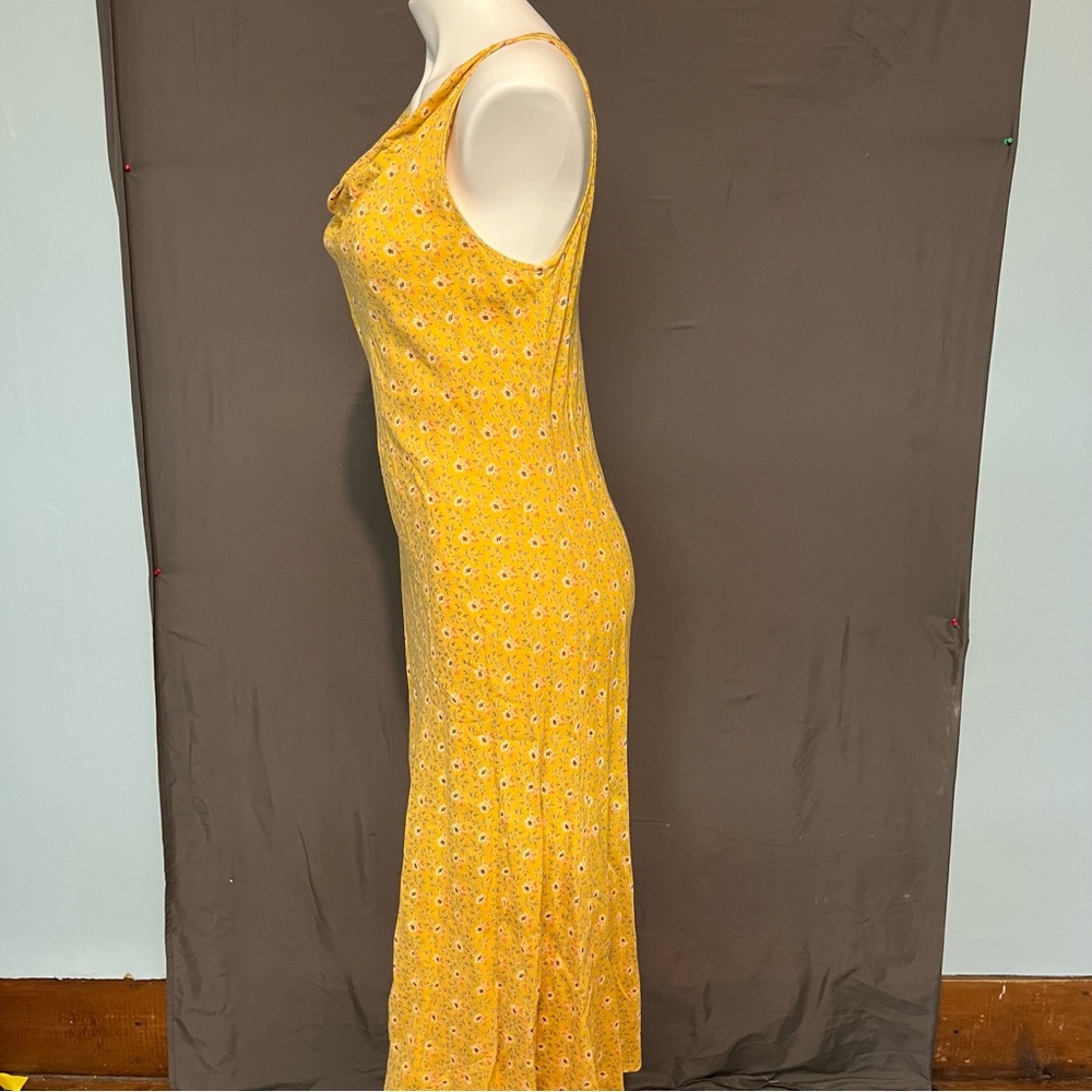 Vintage APRIL CORNELL Yellow Floral Dress Cottage Core farm house set - Picture 6 of 14